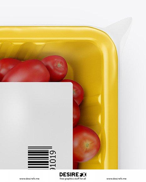 Download Desire FX 3d models | Plastic Tray with Tomatoes Mockup 46322