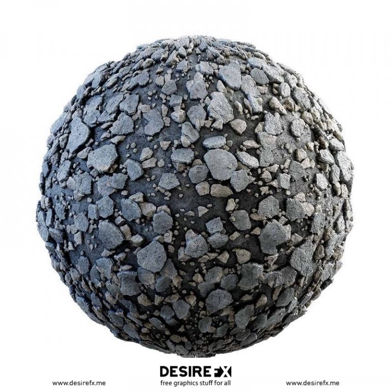 Desire FX 3d models | Brick and wood rubble 06 PBR Textures