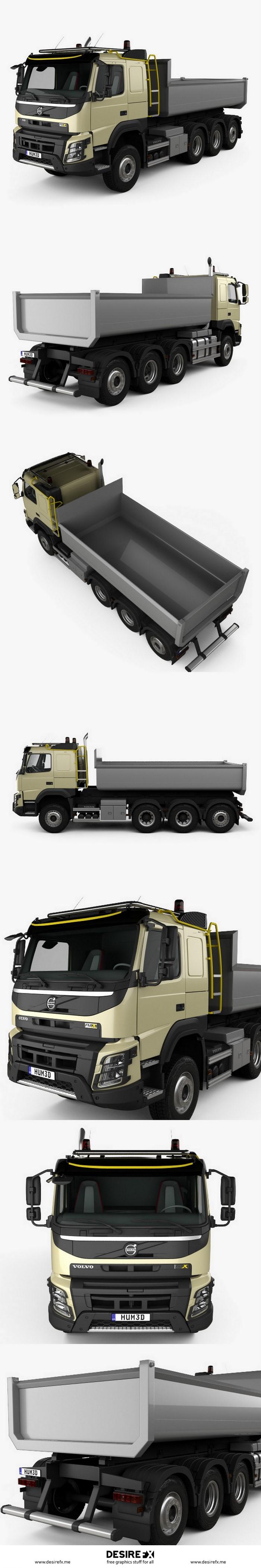 Volvo FMX Crew Cab Fire Truck 2020 3D model