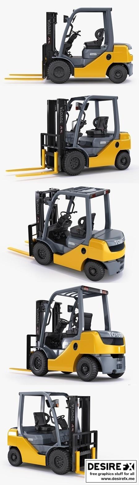 Download Desire Fx 3d Models Turbosquid Toyota Forklift 8fd25