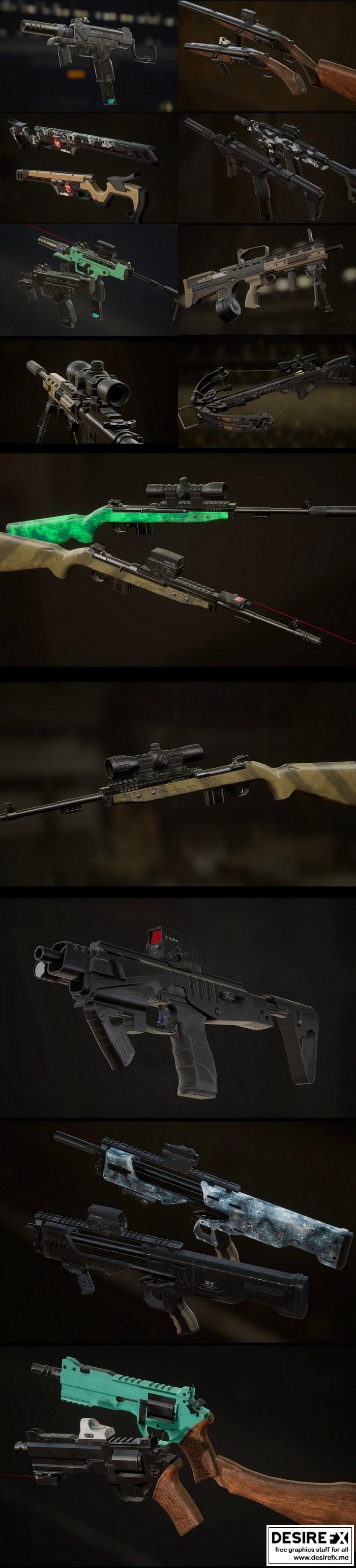 Desire FX 3d models | Unreal Engine – Advance Weapon Pack