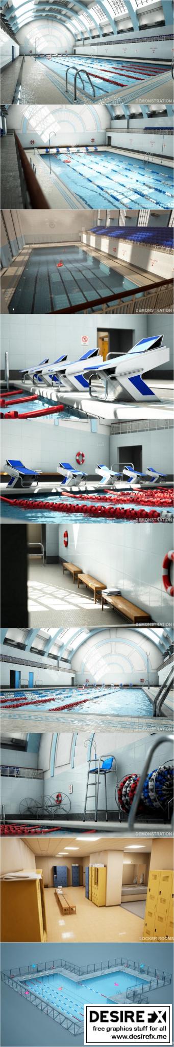 Desire FX 3d models | Unreal Engine – Modular Swimming Pool Megapack v4.26