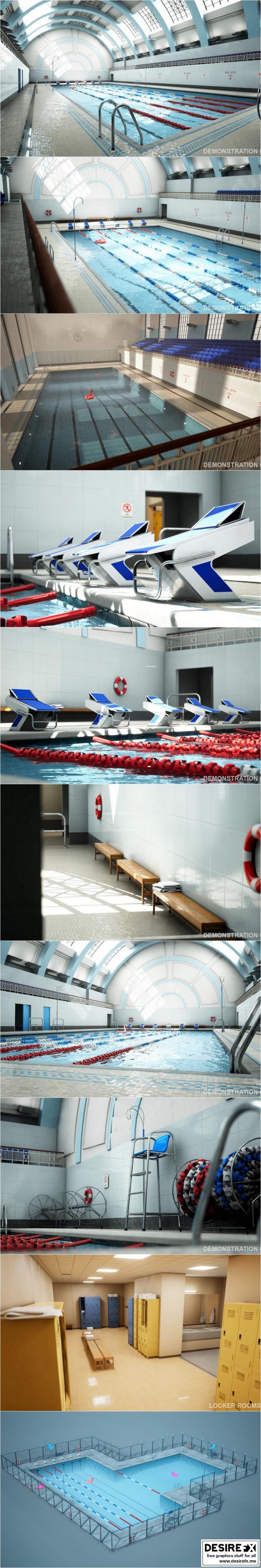 Desire FX 3d models | Unreal Engine – Modular Swimming Pool Megapack v4.26