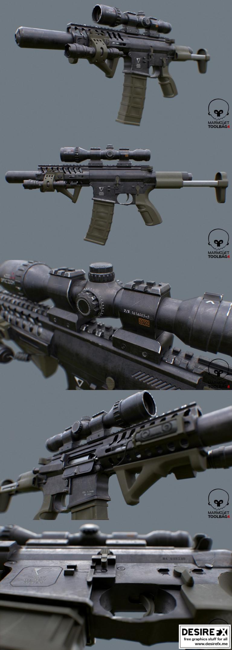 Desire FX 3d models | M4 Rifle Concept