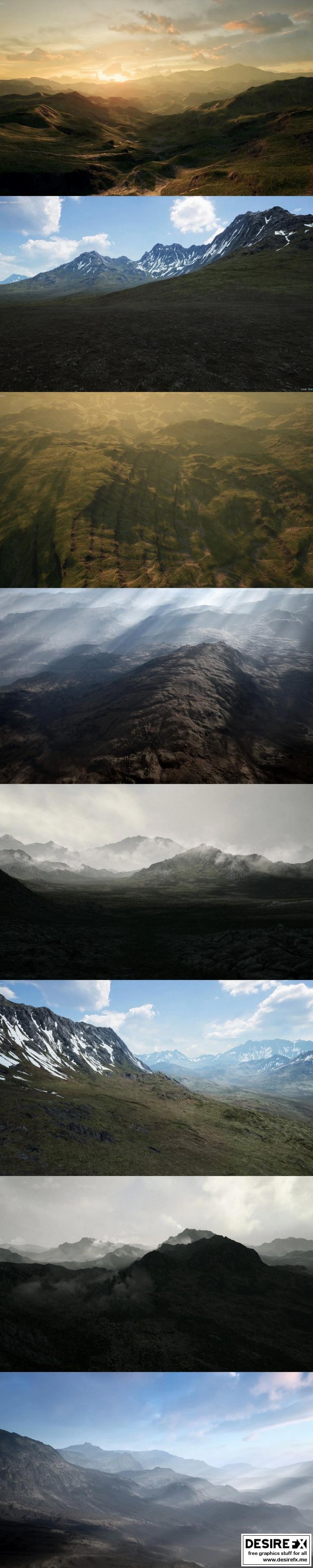 Desire FX 3d models | Realistic Landscapes Bundle 2