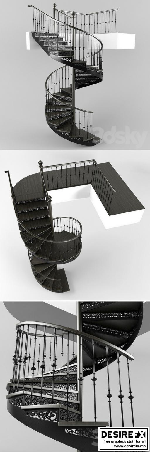 Desire FX 3d models | Spiral staircase