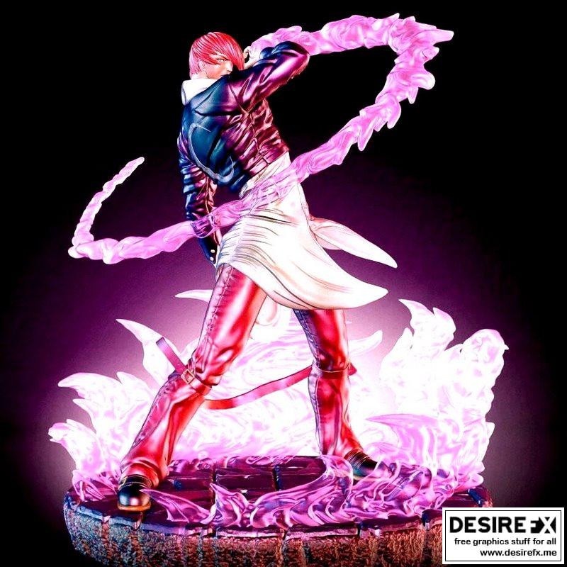 STL file Iori Yagami KOF 🎨・3D printer model to download・Cults