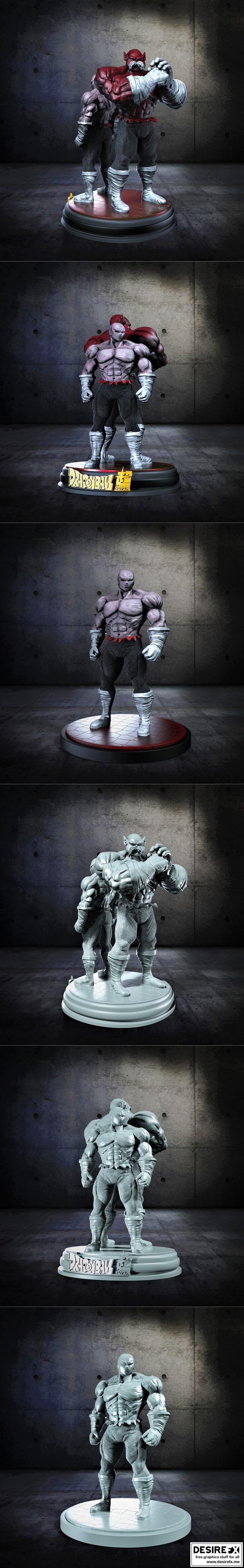 Desire FX 3d models | Jiren x Toppo Statue Clean – 3D Print Model