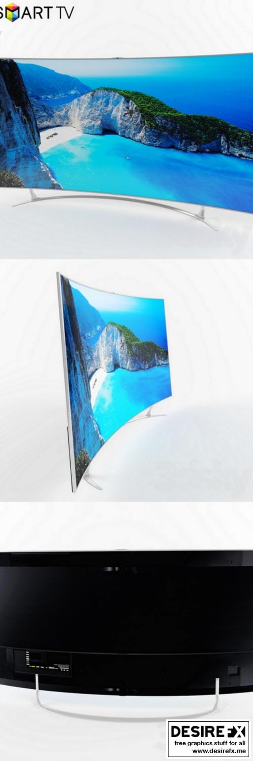 Desire FX 3d models | Tv samsung curve oled