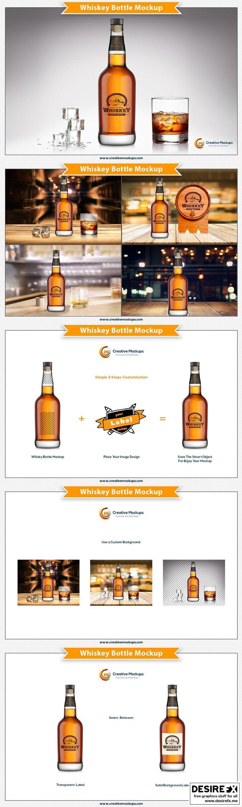 Download Desire Fx 3d Models Cm Whiskey Bottle Mockup 2518375