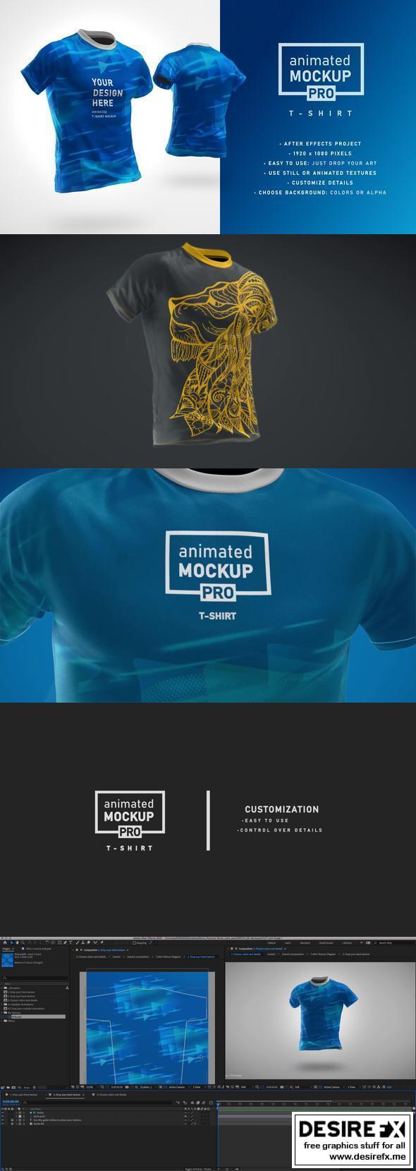 Download Desire Fx 3d Models Videohive T Shirt Mockup Template Animated Mockup Pro 32910482