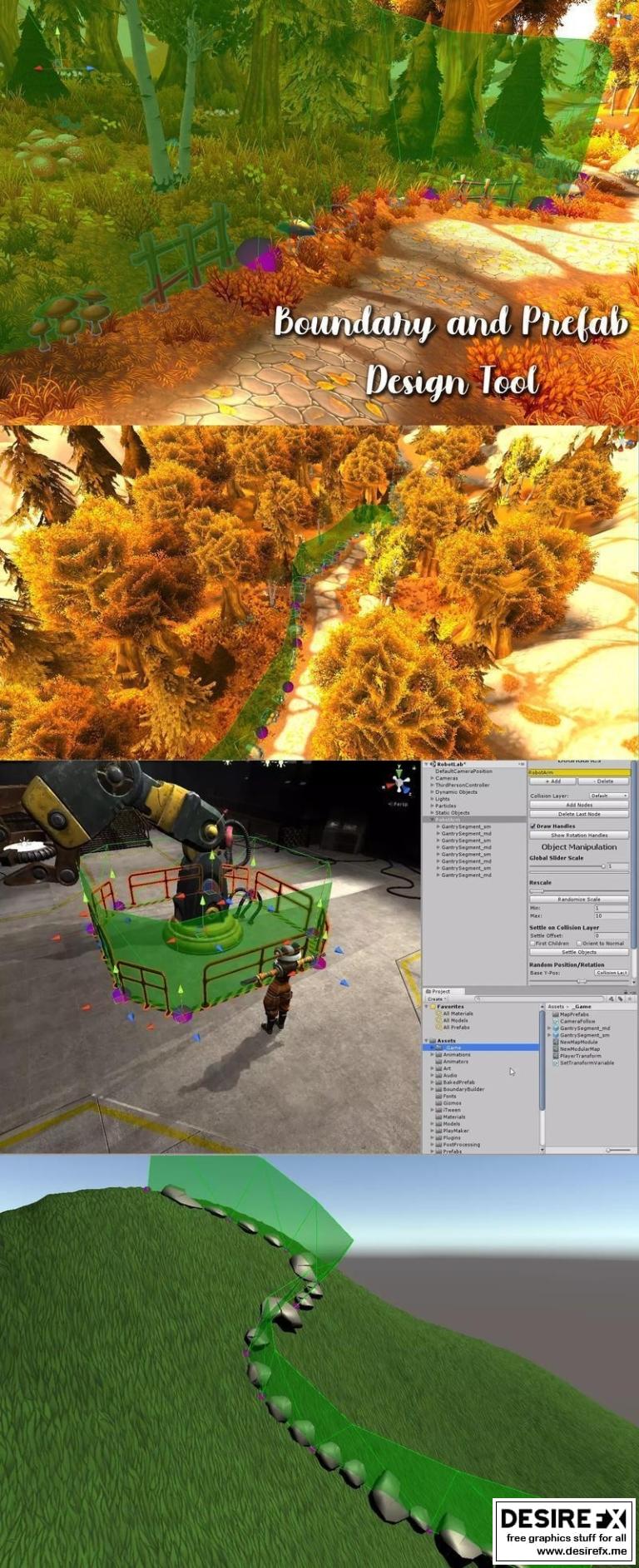 Desire FX 3d models | Asset Store – Boundary and Prefab Tool