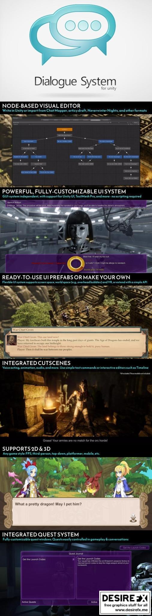 Desire FX 3d models | Asset Store – Dialogue System for Unity