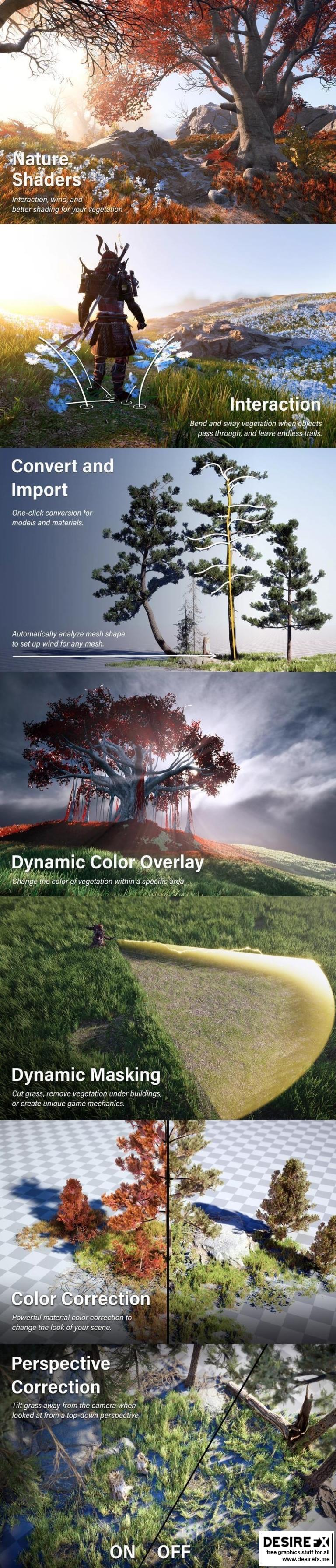 Desire FX 3d models | Asset Store – Nature Shaders