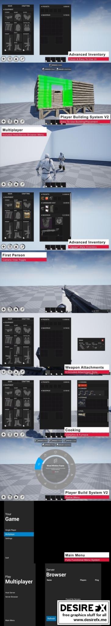 Desire FX 3d models | Unreal Engine – Survival Game Kit V2