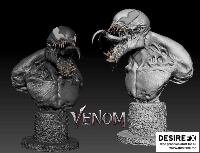 Desire FX 3d models | Venom Bust – 3D Print Model