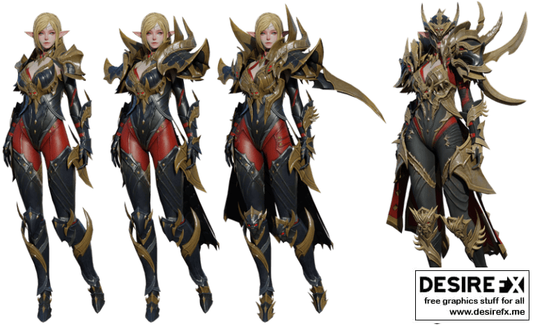 Desire FX 3d models | Elf Berserker – 3D Model