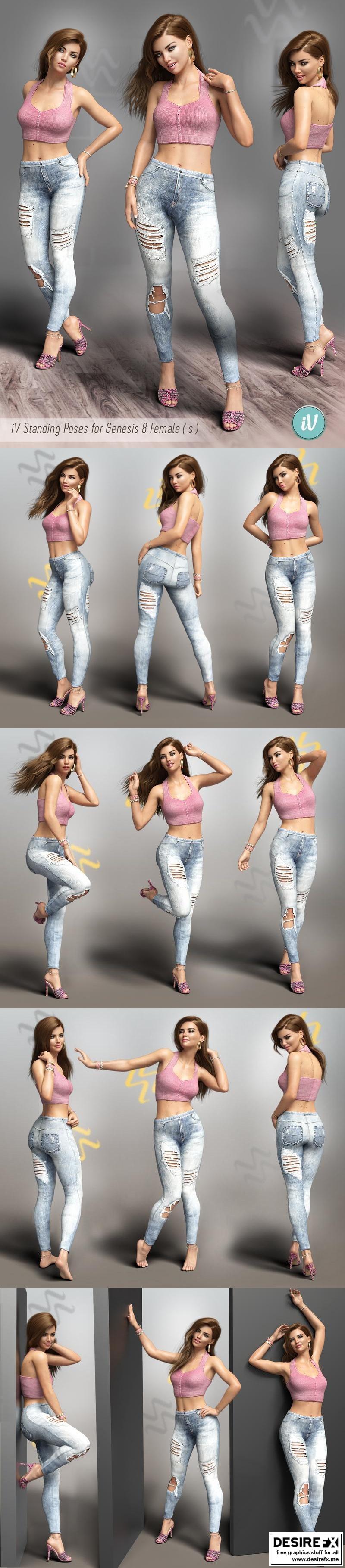 Confident Fashion Standing Poses for Genesis 8 and 8.1 Females | Daz 3D-cheohanoi.vn