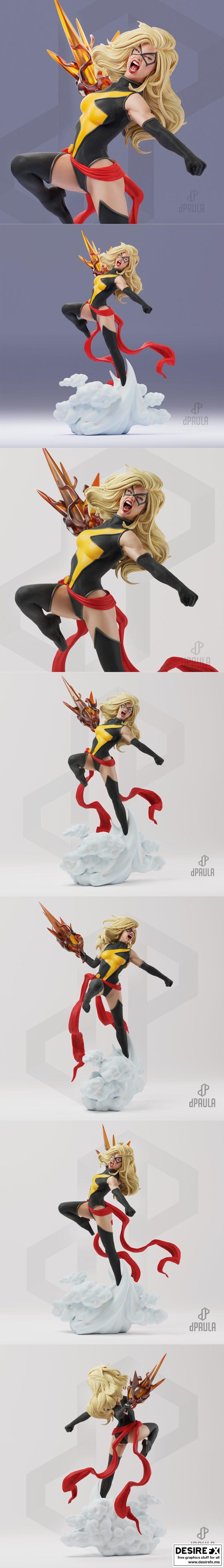 Desire FX 3d models | Miss Marvel – 3D Print Model
