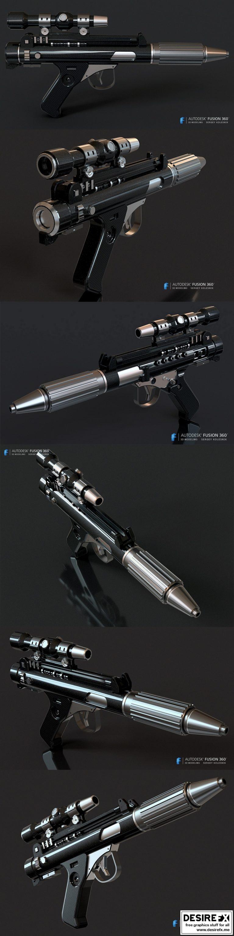 Desire FX 3d models | Dh-17 blaster Star Wars