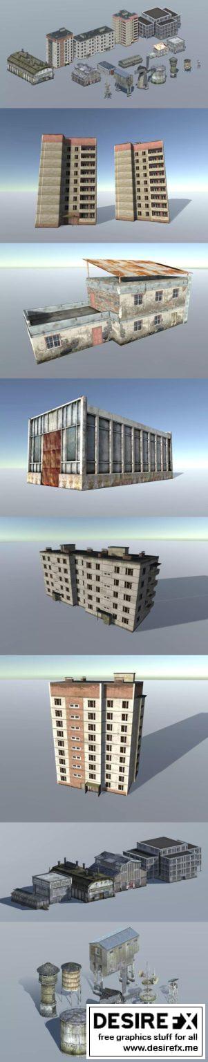 Desire FX 3d models | Asset Store – Mobile Buildings Pack (17 in 1)
