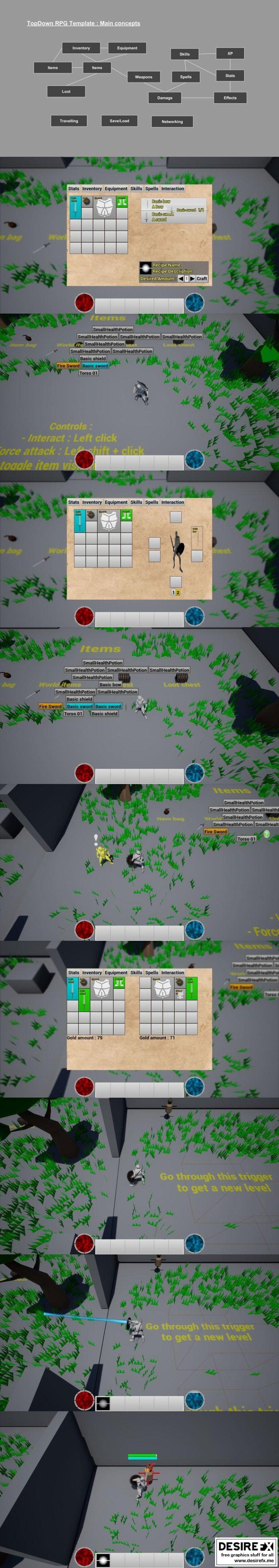 Desire FX 3d models | Unreal Engine – TopDown RPG Template V2