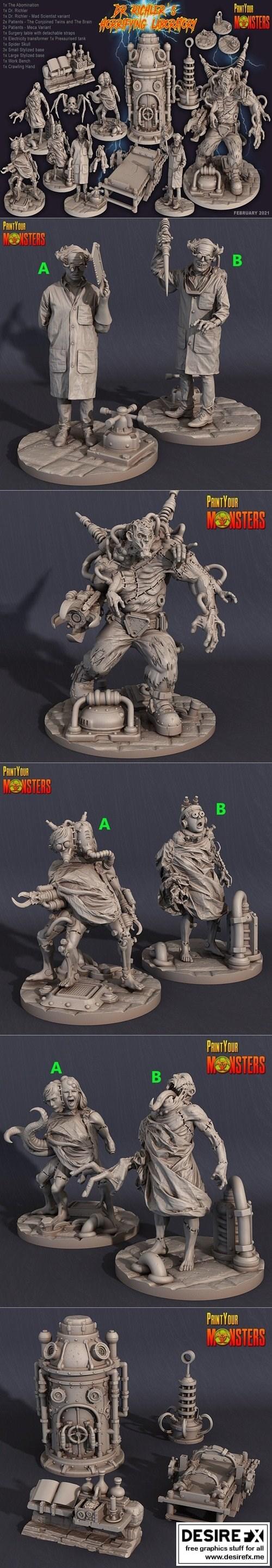 Desire FX 3d models | Print Your Monsters Dr. Richlers Horrifying ...