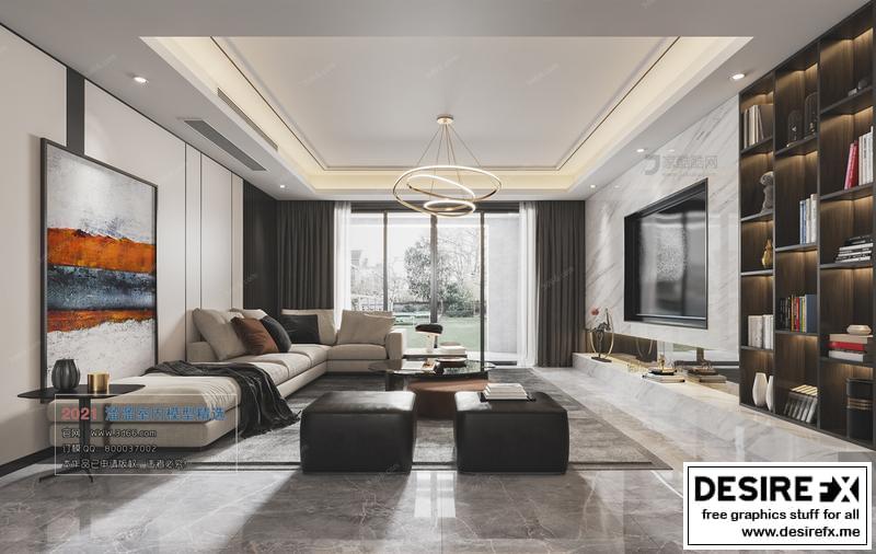 Desire FX 3d models | A001-Modern-style-Vray-model