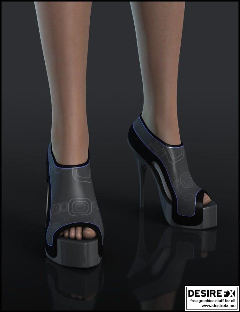 Desire FX 3d models | Neoprene Platforms for Genesis 2 Female(s)