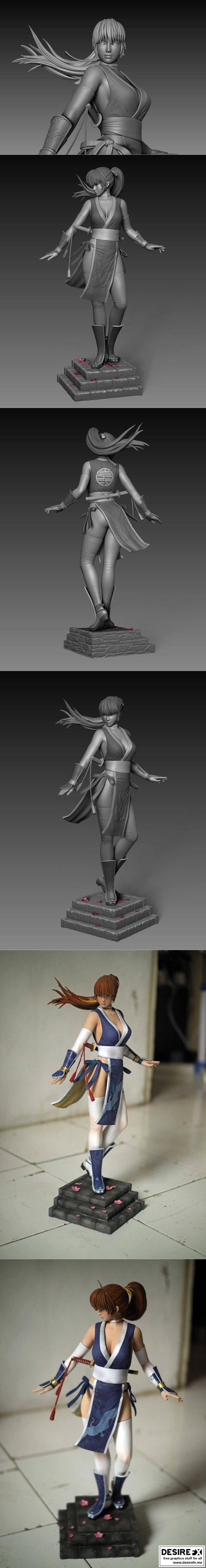 Desire FX 3d models | Kasumi Dead or Alive Statue