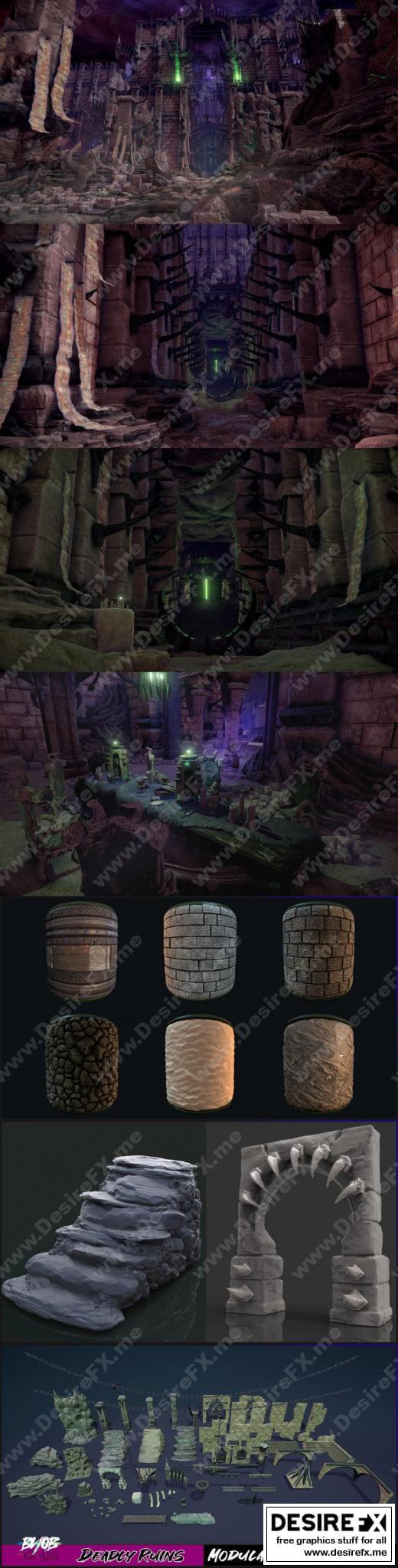 Desire FX 3d models | Deadly Ruins – Modular Asset Pack