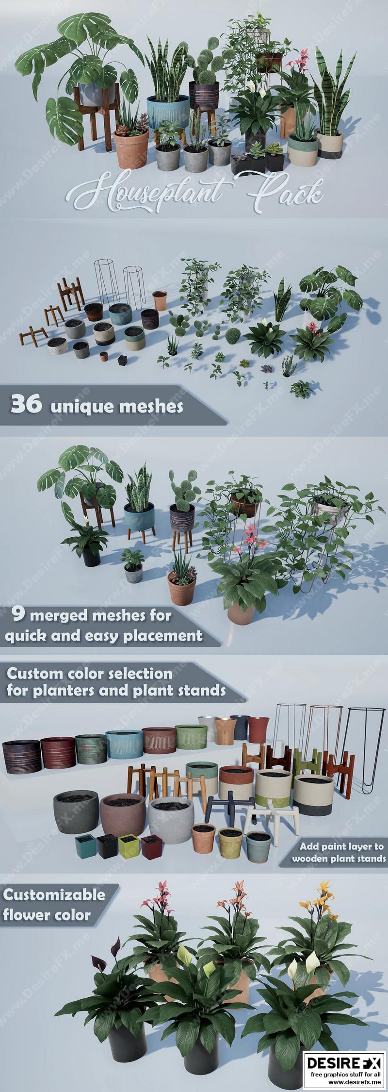 Houseplant Pack - Interior and Exterior Plants in Architectural  Visualization - UE Marketplace