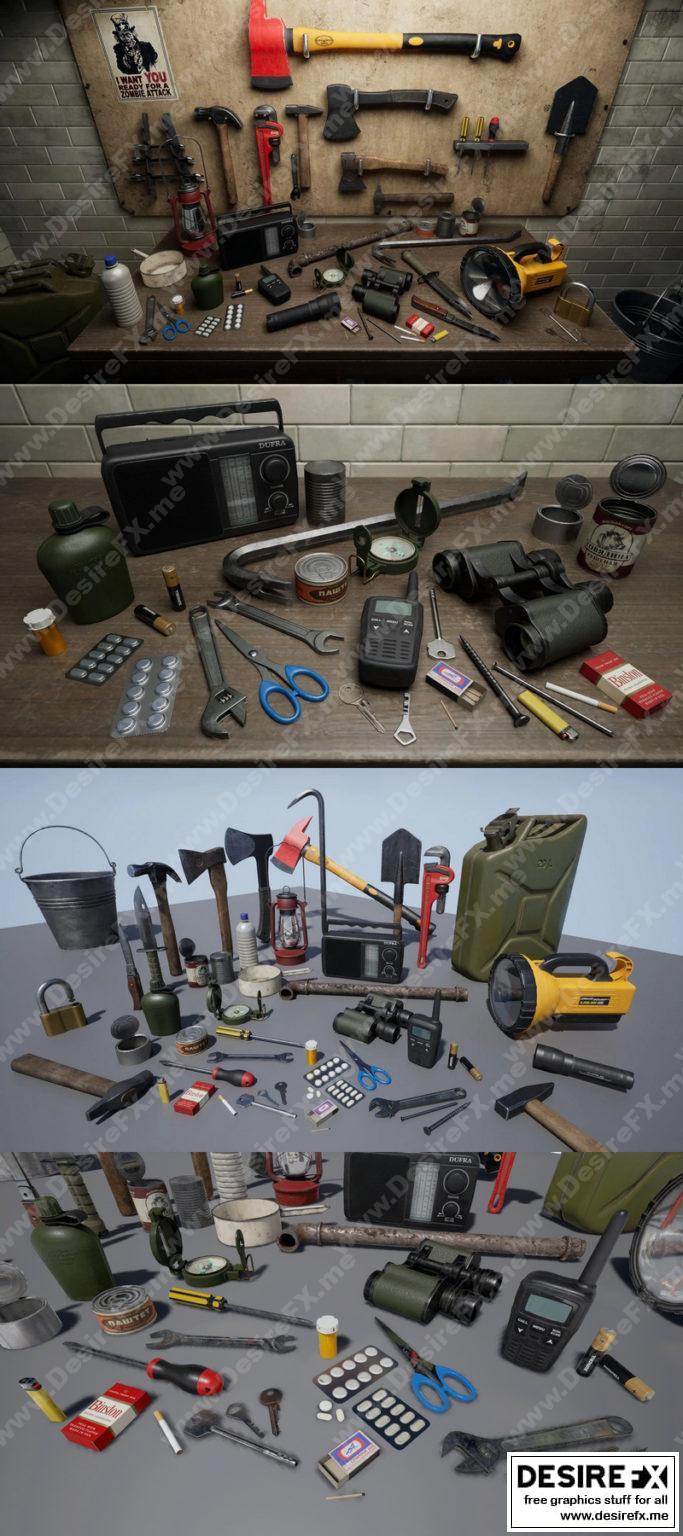 Desire FX 3d models | Survival Items Pack