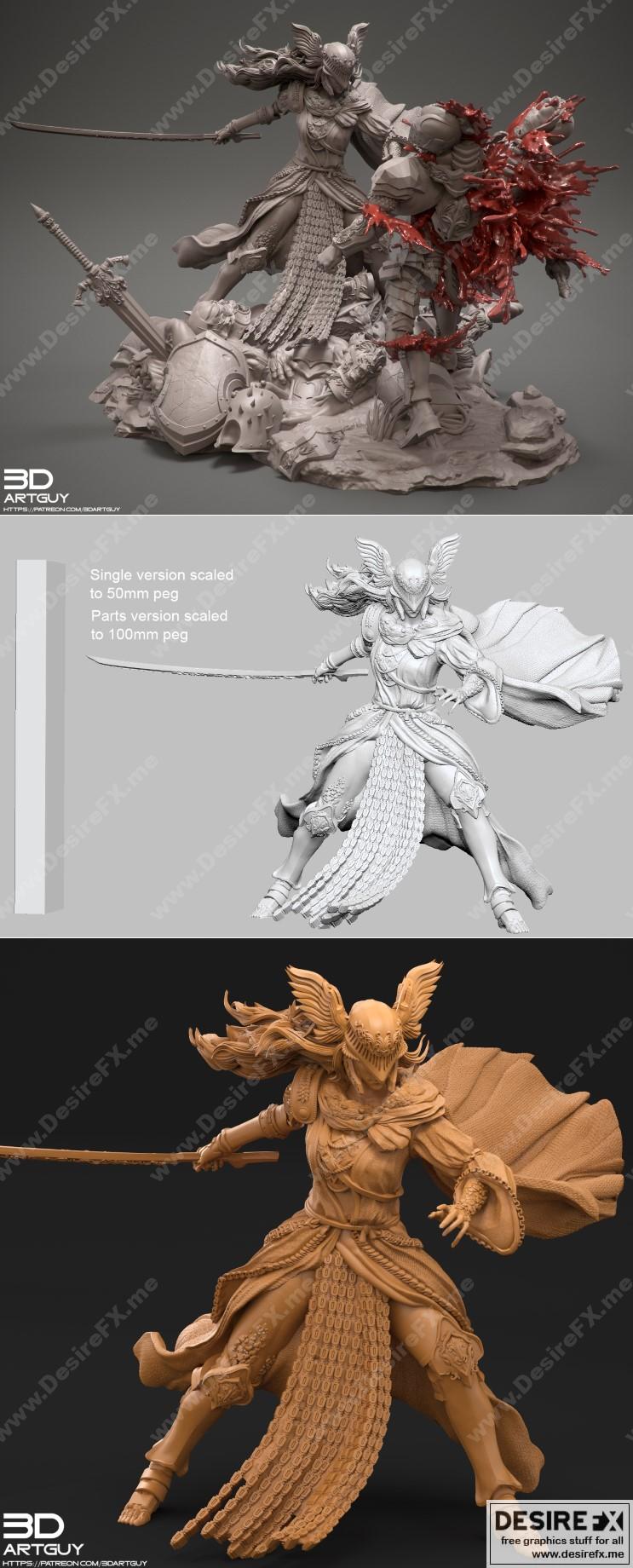 Desire FX 3d models | Swordmaster – 3DArtGuy 3d print model