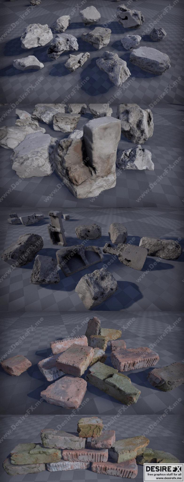 Desire FX 3d models | Debris Pack
