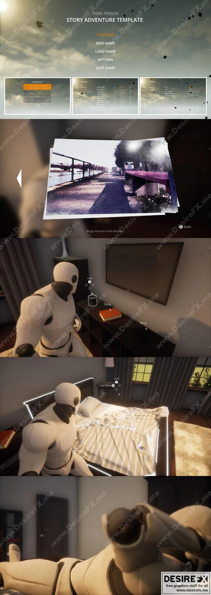Desire FX 3d models Third Person Story Adventure Template