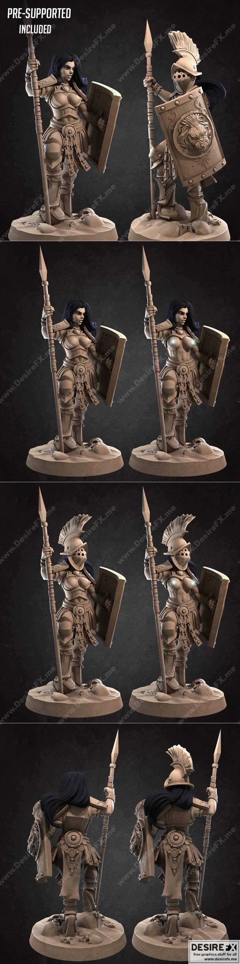 Desire FX 3d models | Kalista the Gladiator – 3D Print Model STL