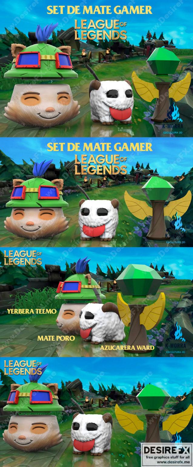 Desire FX 3d models | LEAGUE OF LEGENDS – LOL- MATTE SET – 3D Print Model