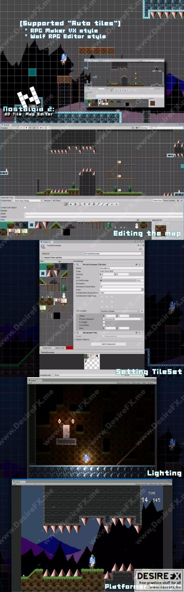 Desire FX 3d models | Nostalgia 2 – 2D Tile Map Editor