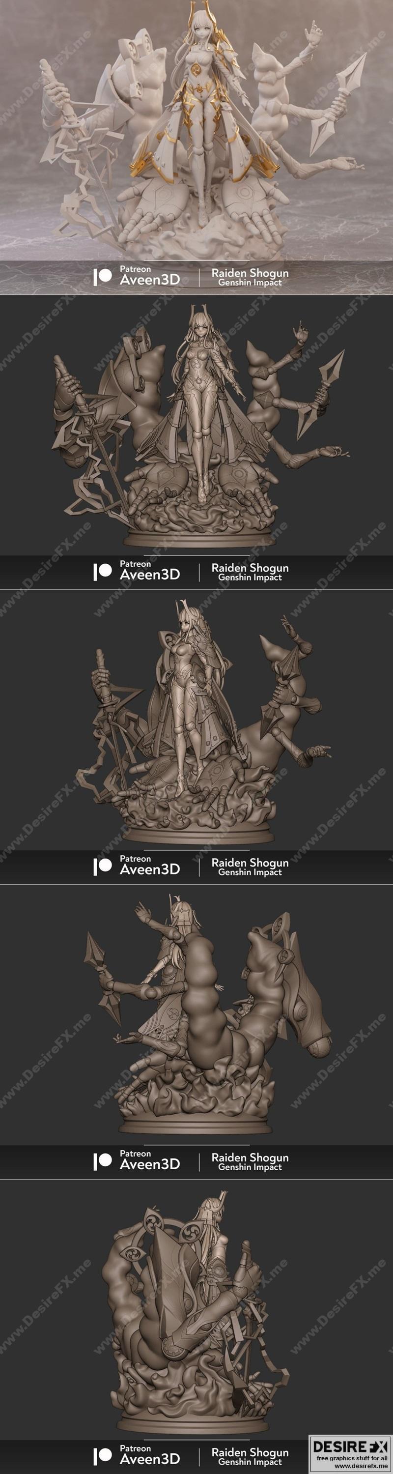 Desire FX 3d models | Raiden Shogun – 3D Print Model STL