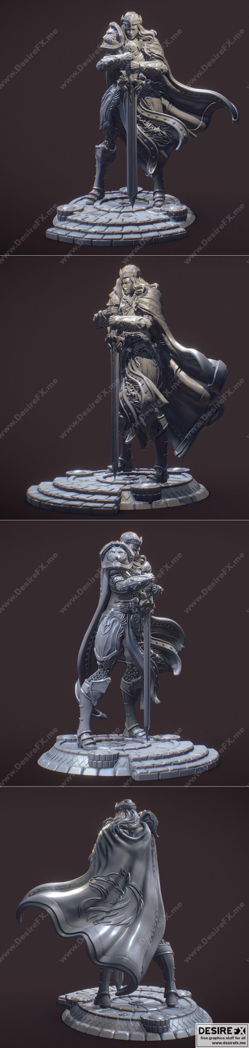Desire FX 3d models | Paladins of Dawn – Alina – 3D Print Model STL