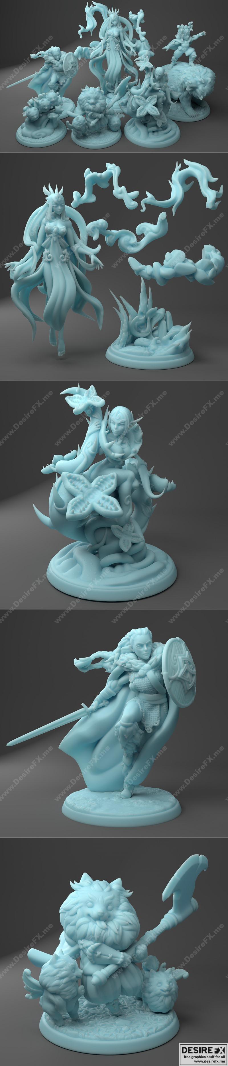 Desire FX 3d models | Twin Goddess Miniatures March 2021 – 3D Print ...