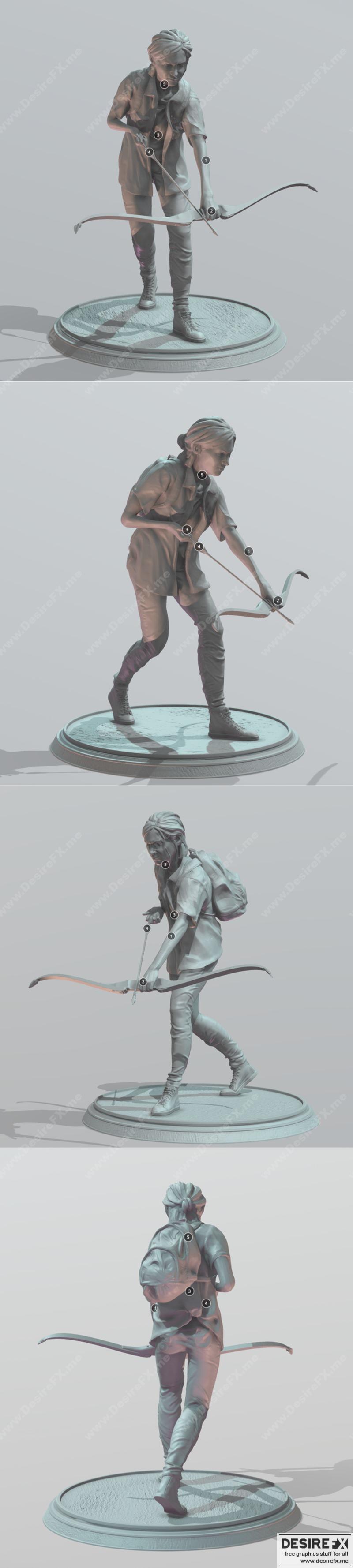 Desire FX 3d models  Ellie – The Last of Us 2 – 3D Print Model STL