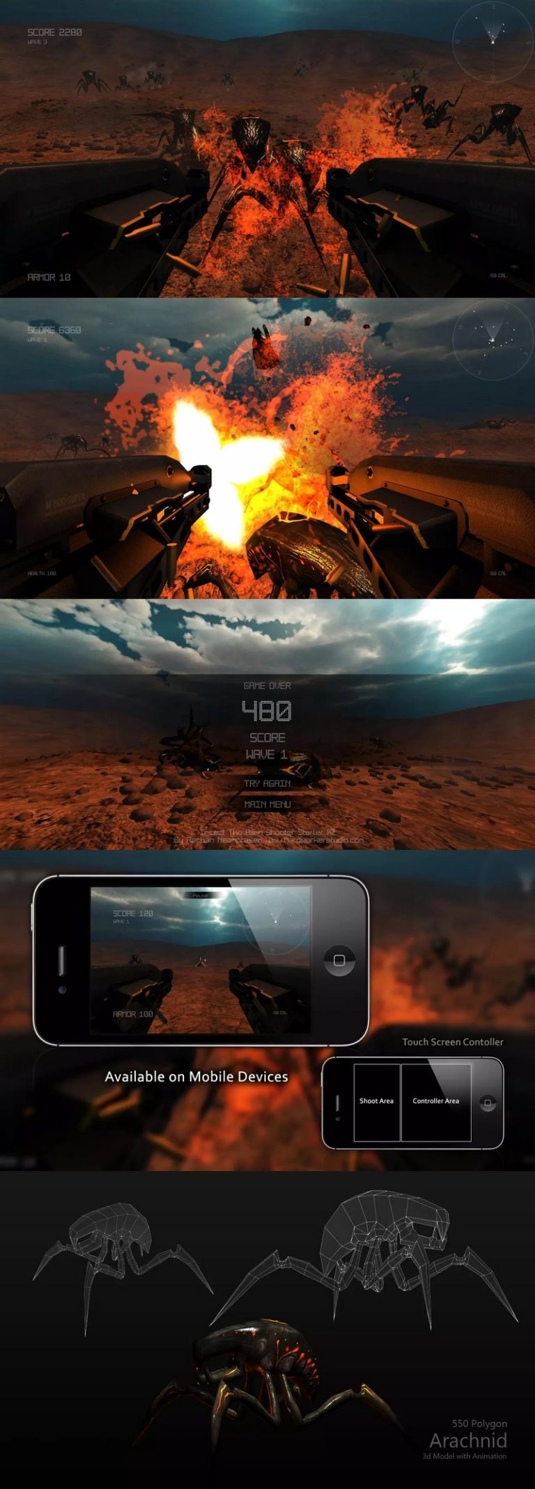 Desire FX 3d models | Insects – Alien Shooter Starter Kit