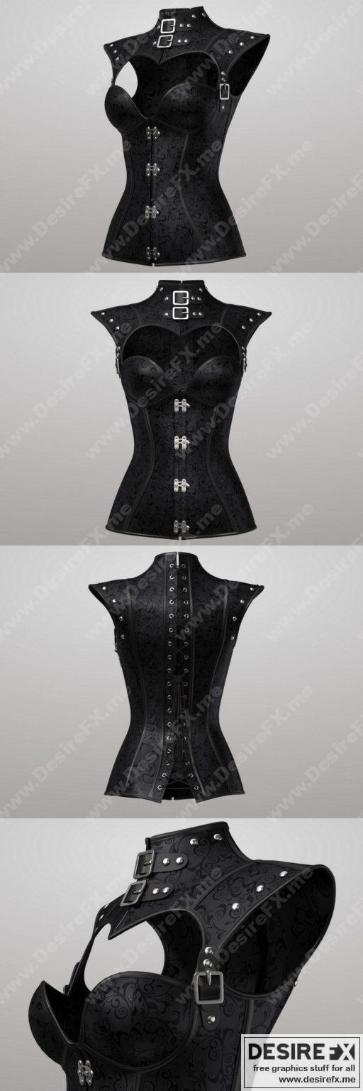 Desire FX 3d models | Leather Corset 3D Model