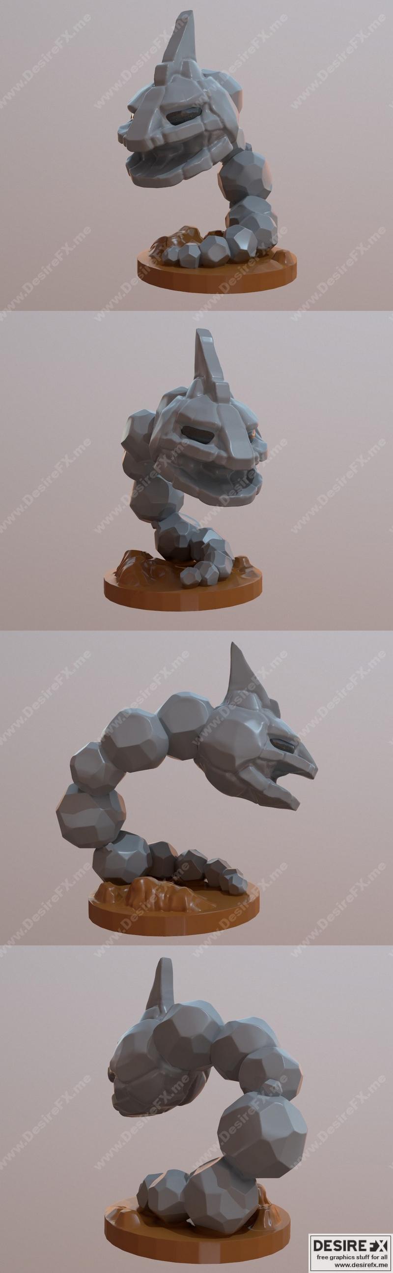 Pokemon Onix 3D print model