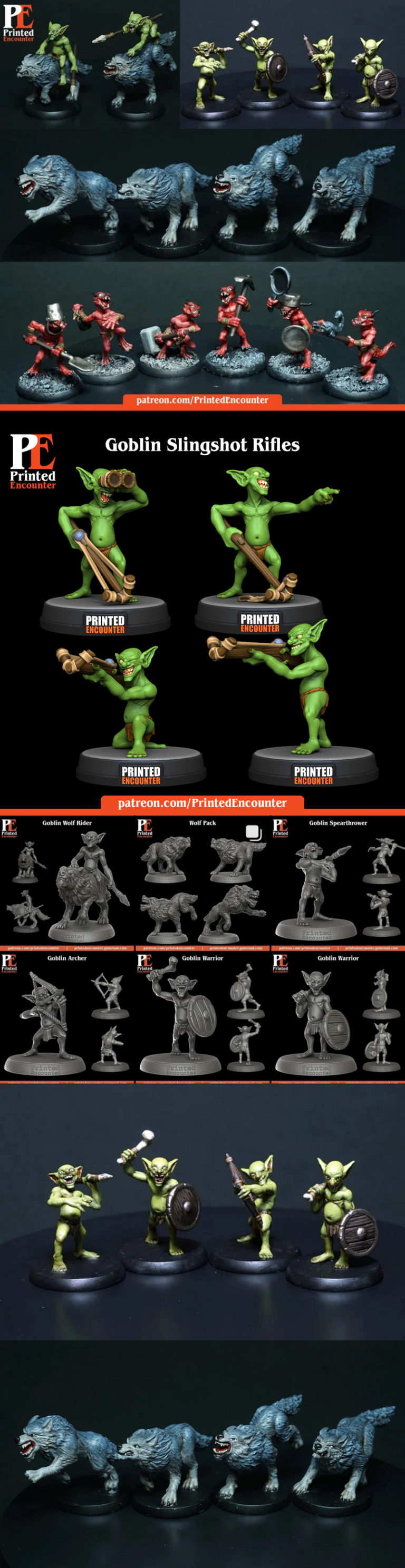 Desire FX 3d models | Printed Encounter Goblins and Wolves – 3D Print ...