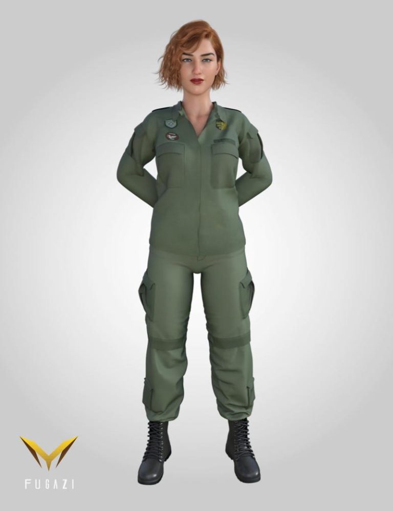 Desire FX 3d models | FG Military Outfit for Genesis 8.1 Female