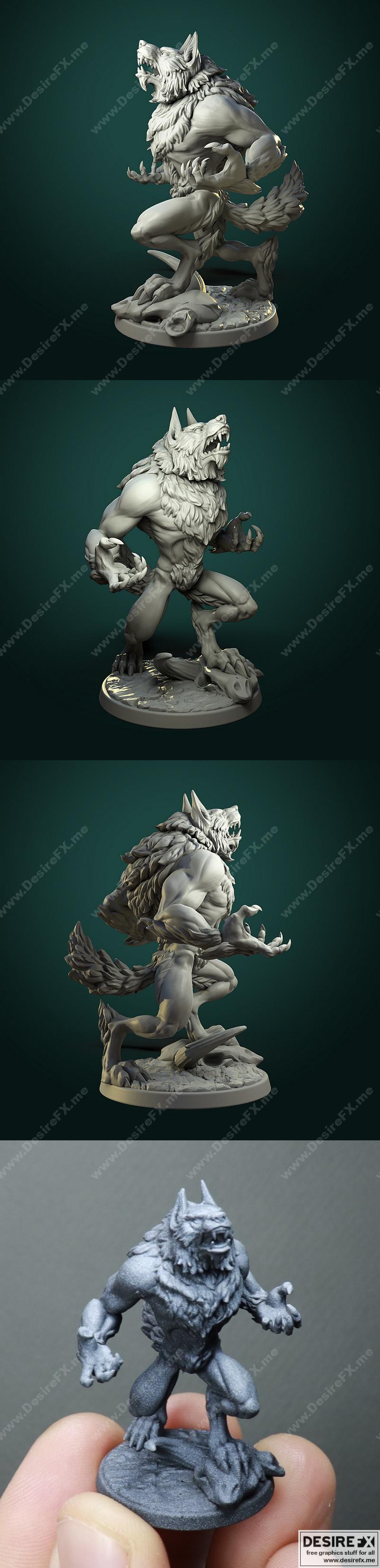 Desire FX 3d models | White Werewolf Tavern – Furious Werewolf V1 – 3D ...