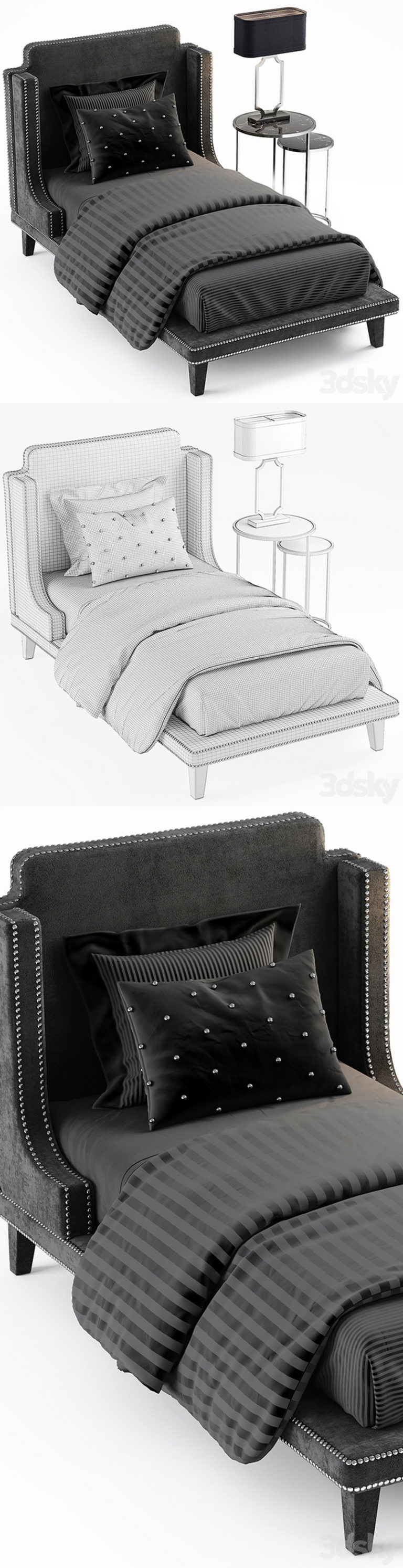 Single Bed Model Rvt Desire FX 3d models | Single Bed13 – 3D Model